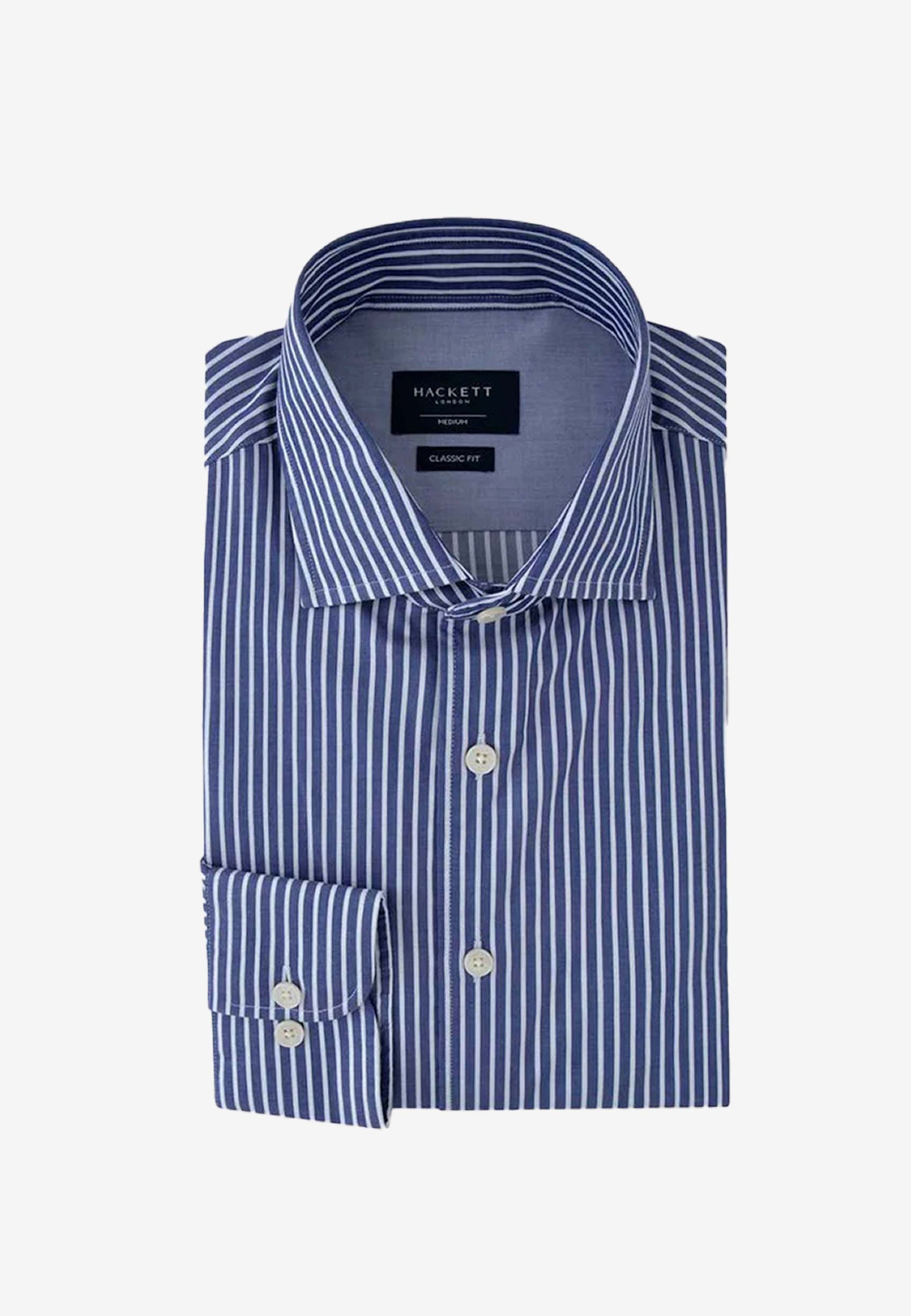 CAMISA SPORT HACKETT LONDON AZUL ALGODON  (HM309812-595)