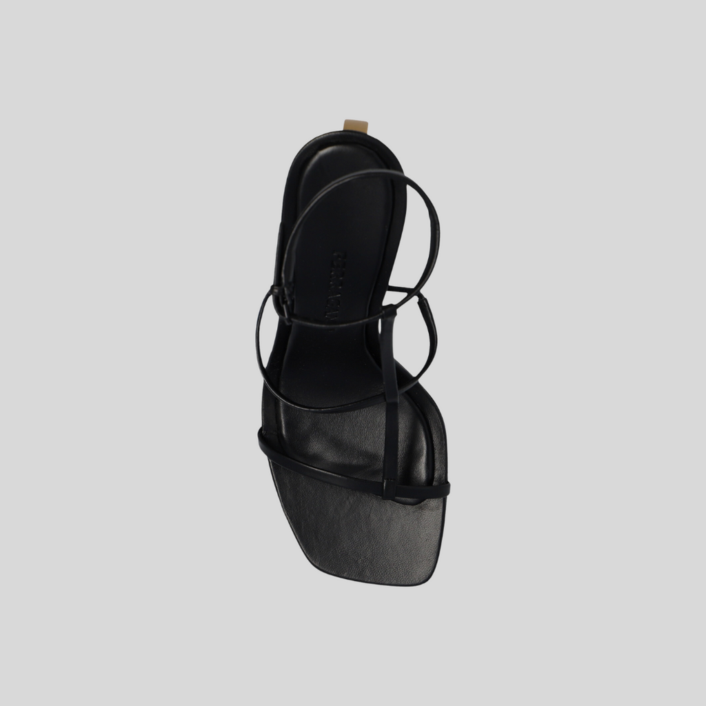 SANDALIA FERRAGAMO DAMA NEGRO/ORO CUERO (760226-ELINA X51)
