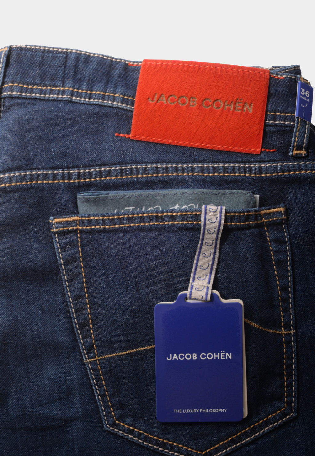 JEANS JACOB COHEN AZUL ALG+ ELAS+SPANDEX (UQE0632S2851504D)
