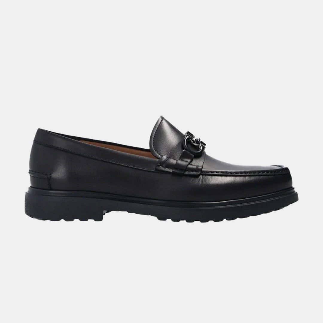 Zapato Mocasines Ready Negro en Cuero S.F.