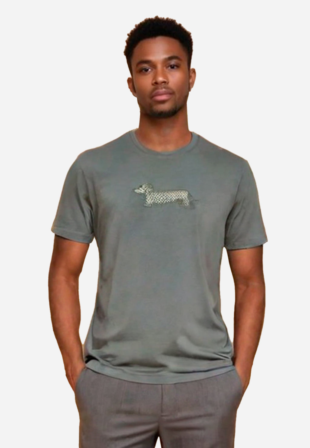 CAMISETA-TSHIRT HARMONT & BLAINE VERDE ALGODON (IRM003021055R)