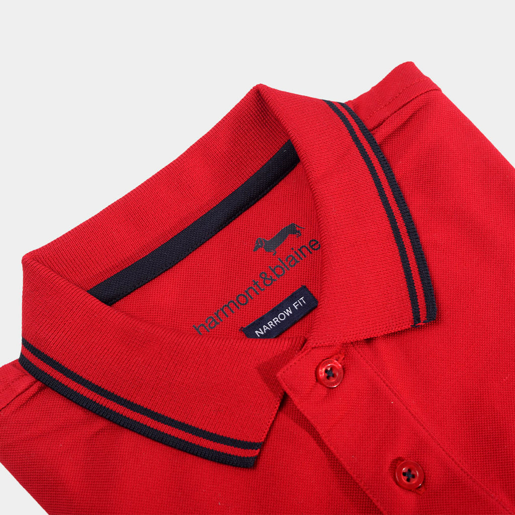 CAMISETA POLO HARMONT ROJO CUERO (LNK0100211480-518)