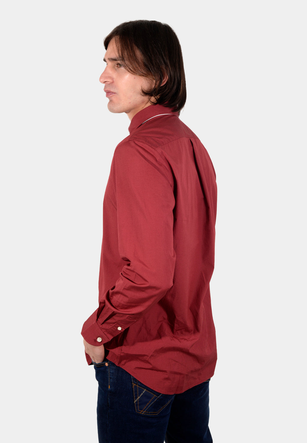 CAMISA HARMONT VINOTINTO ALGOD (CRK043011759M-532)
