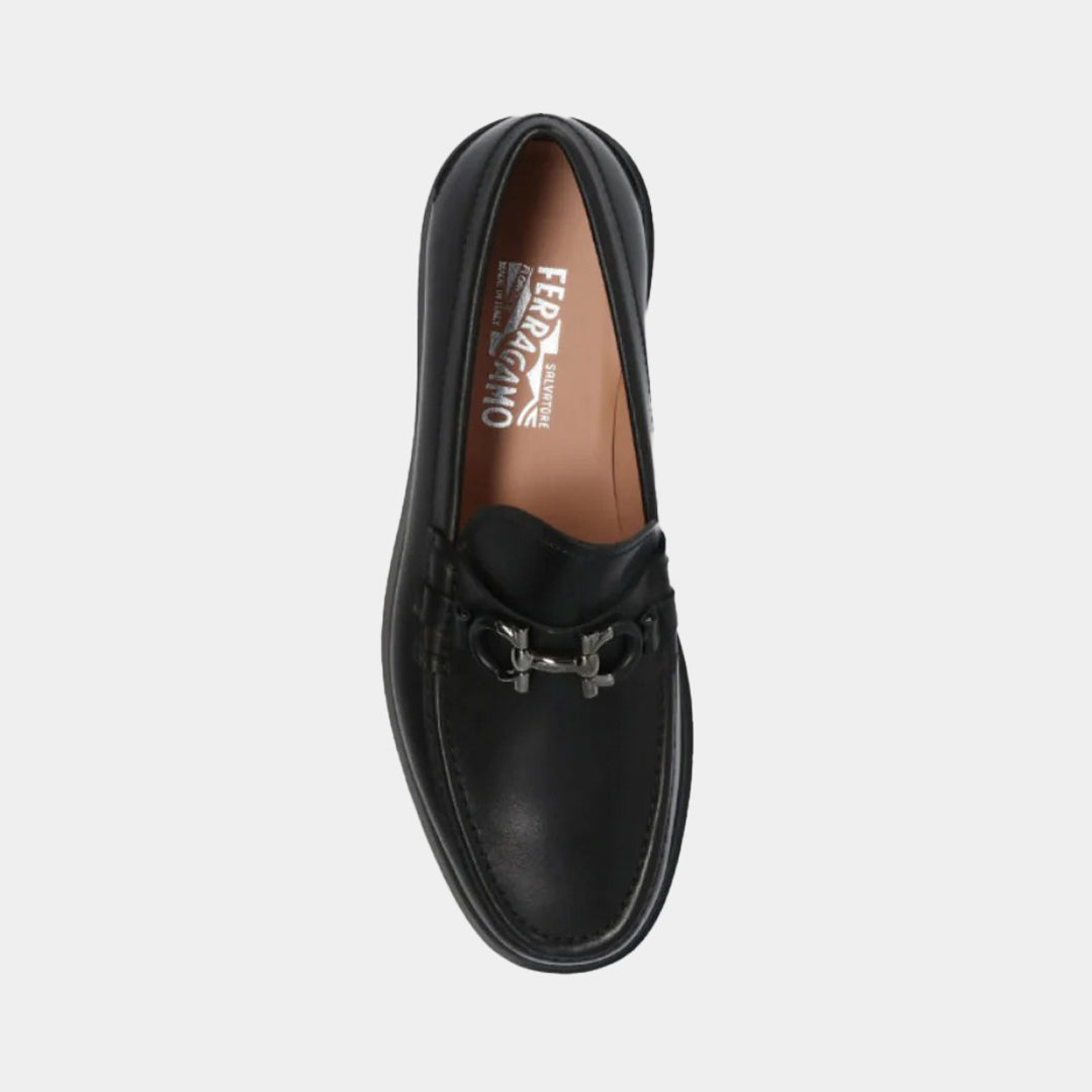 Zapato Mocasines Ready Negro en Cuero S.F.