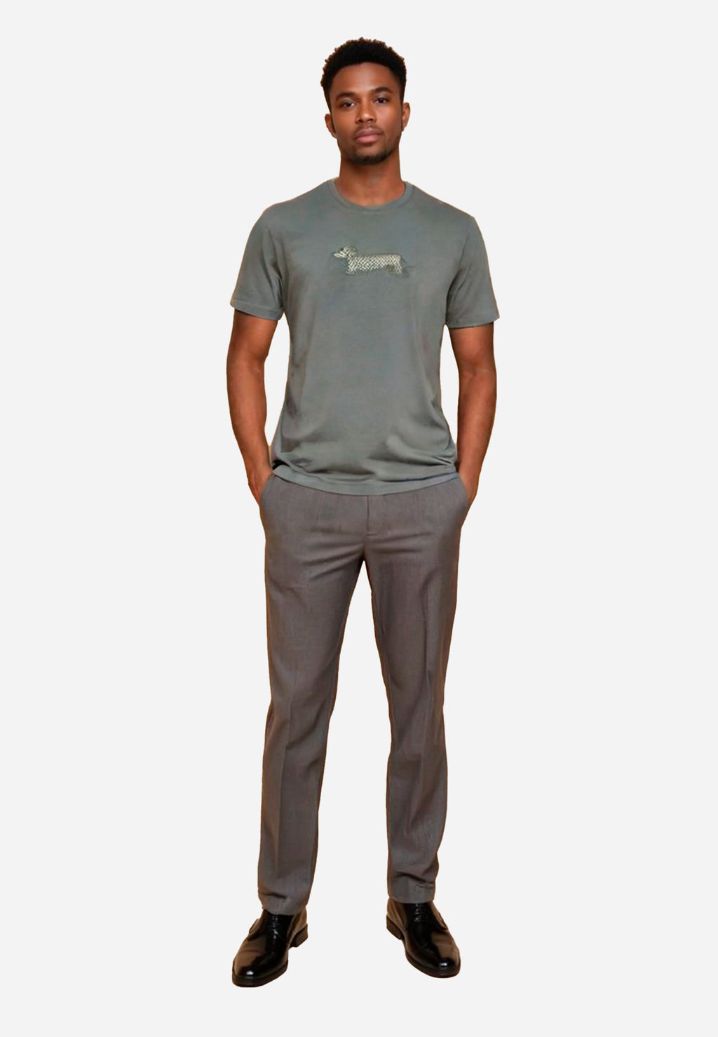 CAMISETA-TSHIRT HARMONT & BLAINE VERDE ALGODON (IRM003021055R)
