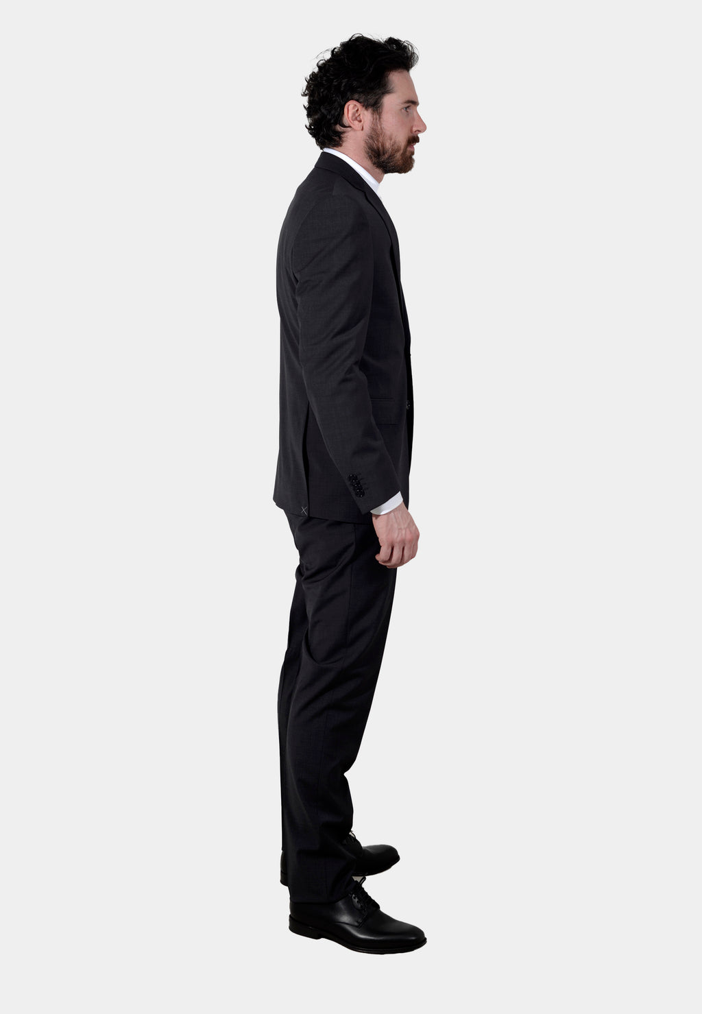 Traje de Hombre Gris Oscuro Lana C.