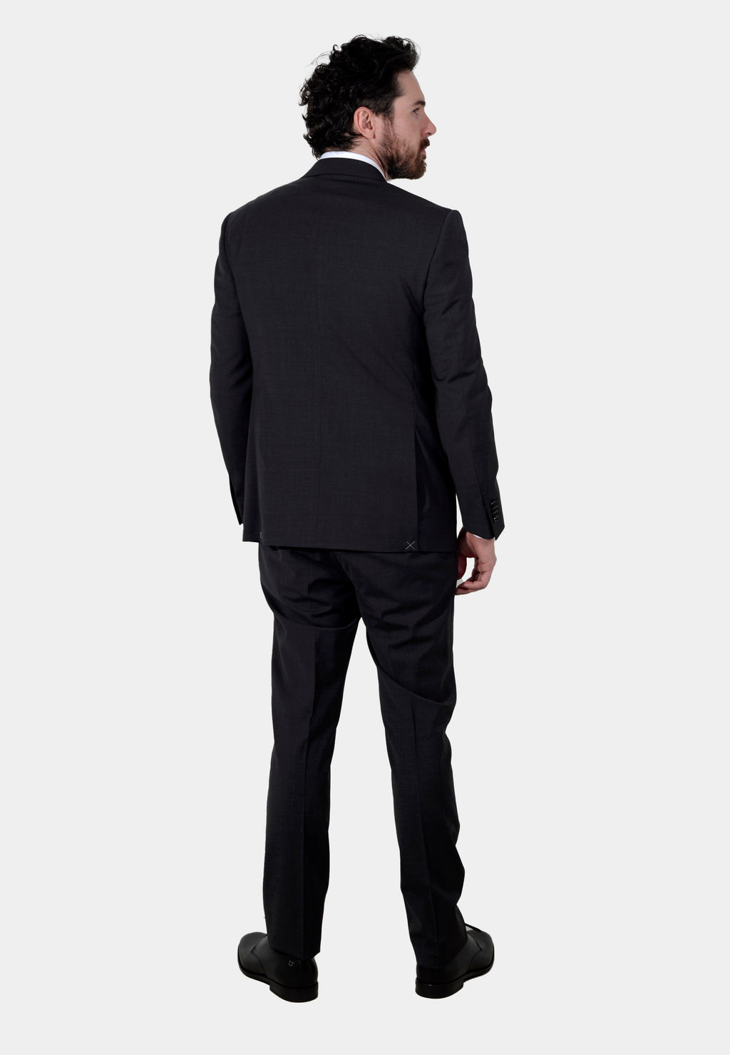 Traje de Hombre Gris Oscuro Lana C.