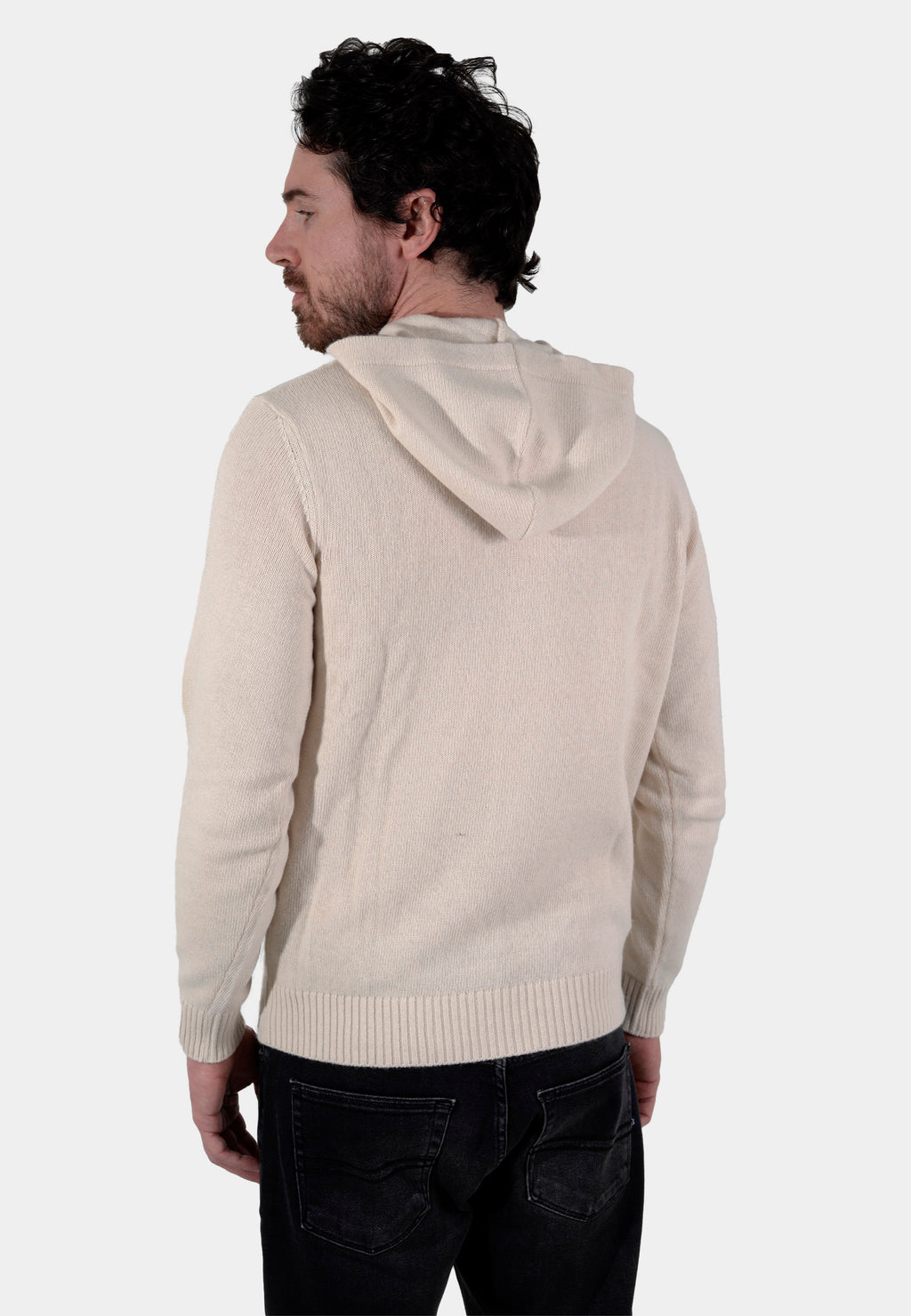Suéter con Capucha Beige Hombre B.