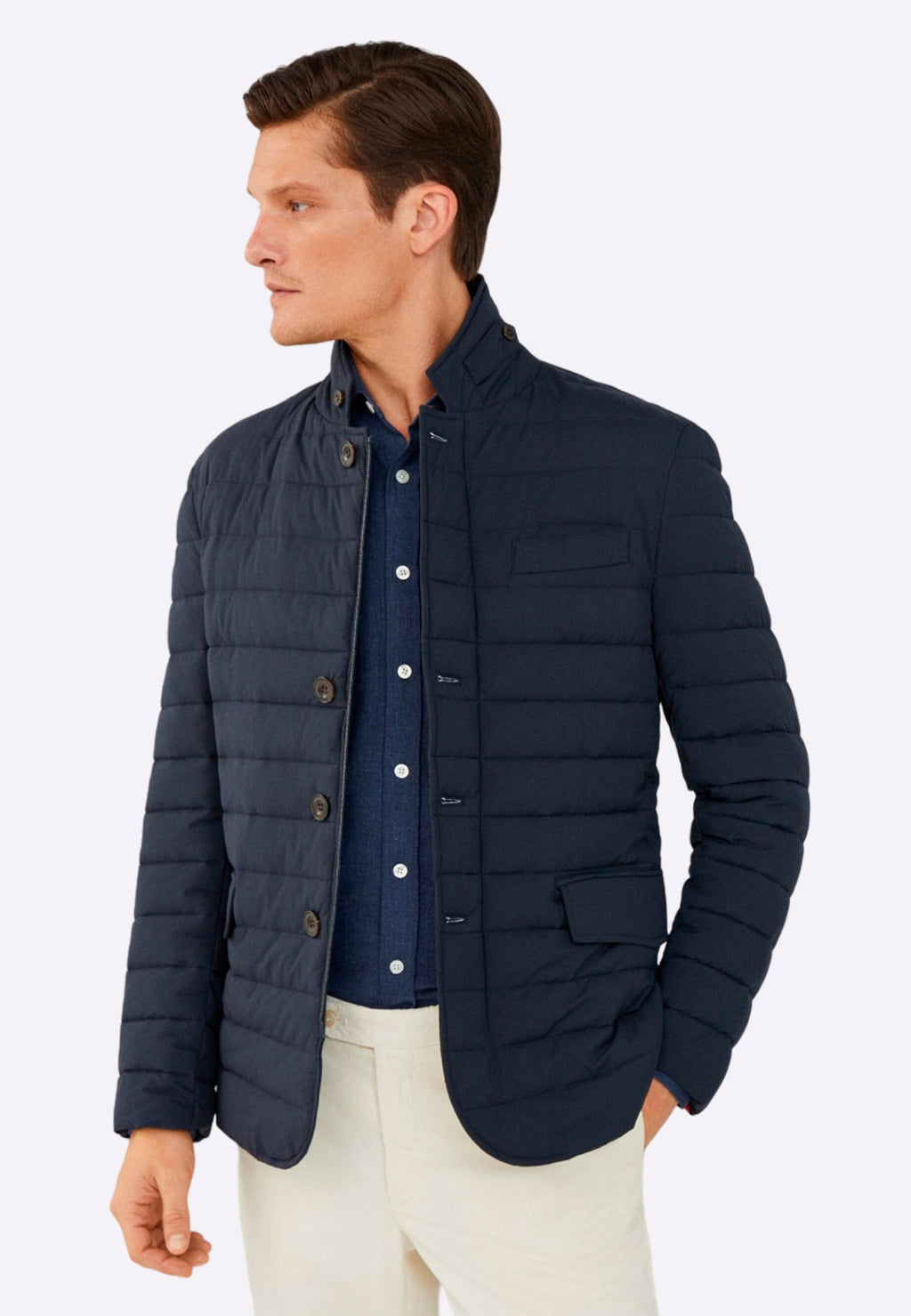 CHAQUETA HACKETT LONDON AZUL POLIESTER (HM403088-595)
