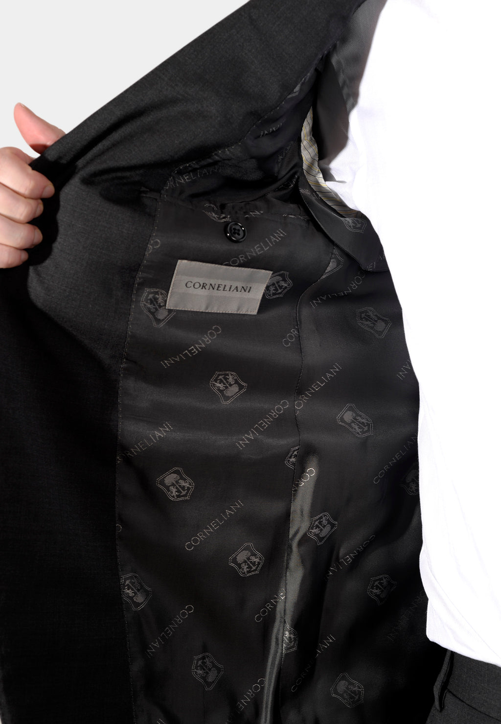 Traje de Hombre Gris Oscuro Lana C.