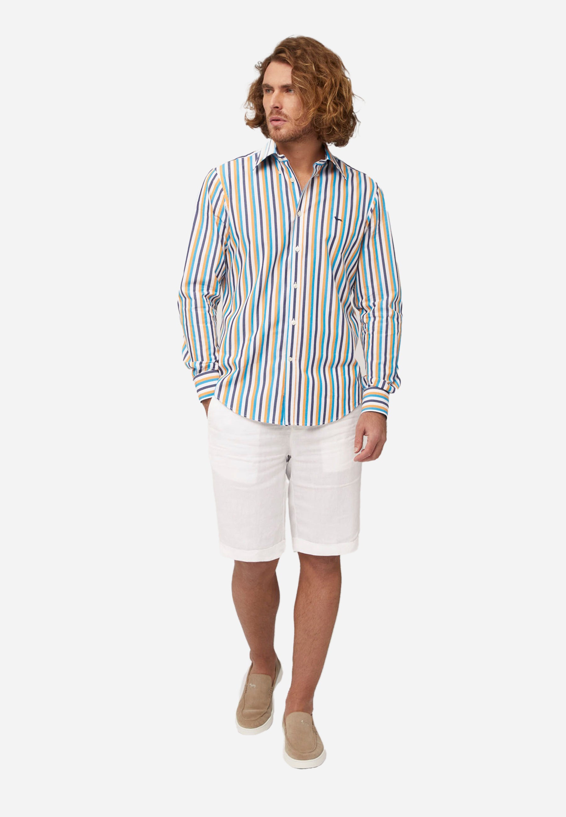 Camisa Rayas Hombre Multicolor H&B