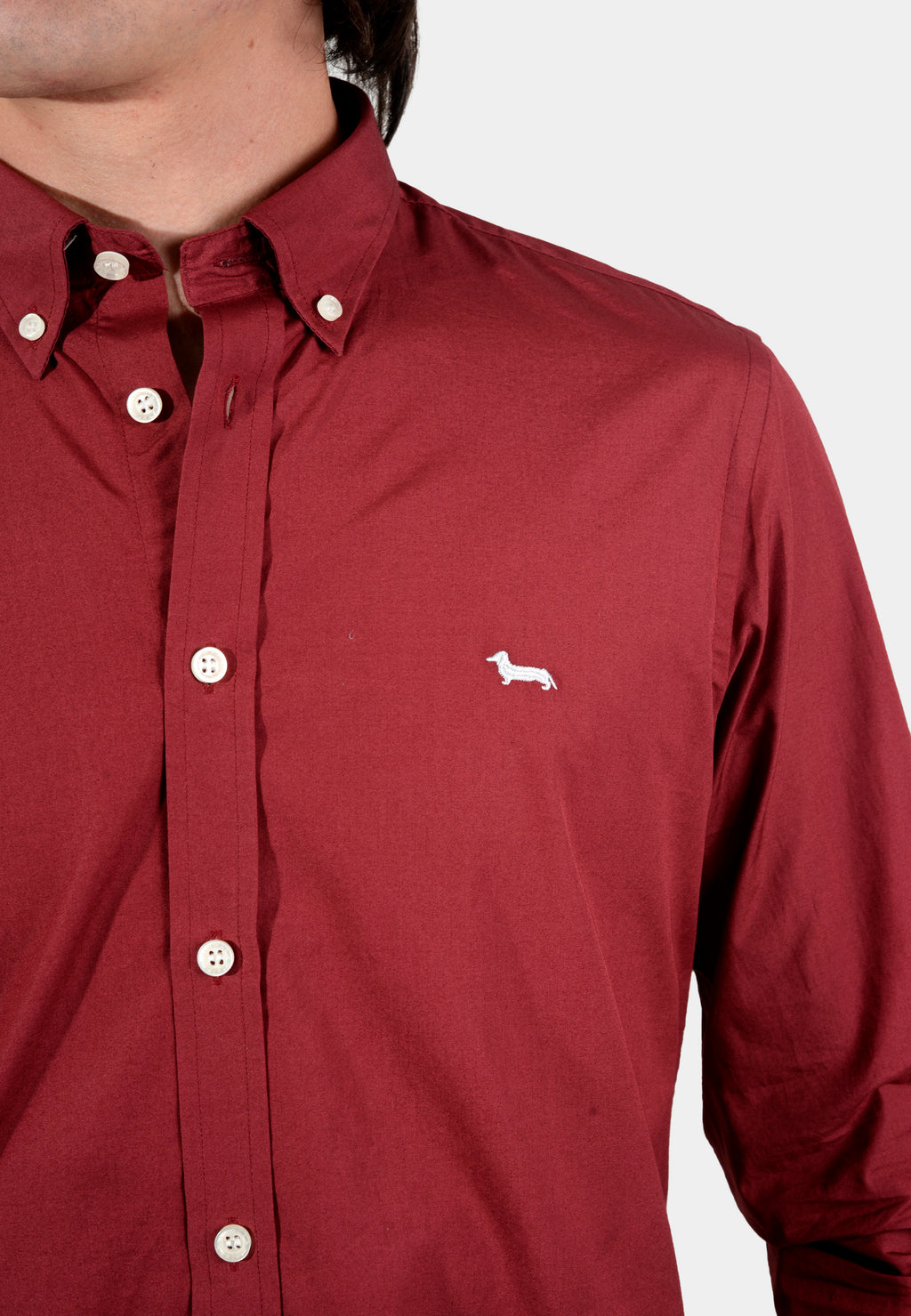CAMISA HARMONT VINOTINTO ALGOD (CRK043011759M-532)