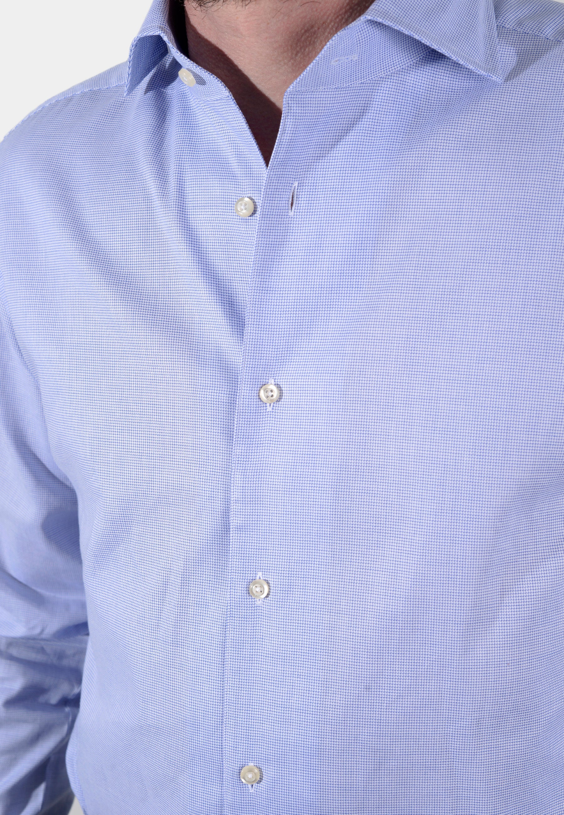 Camisa Azul Cielo Cuadros B.