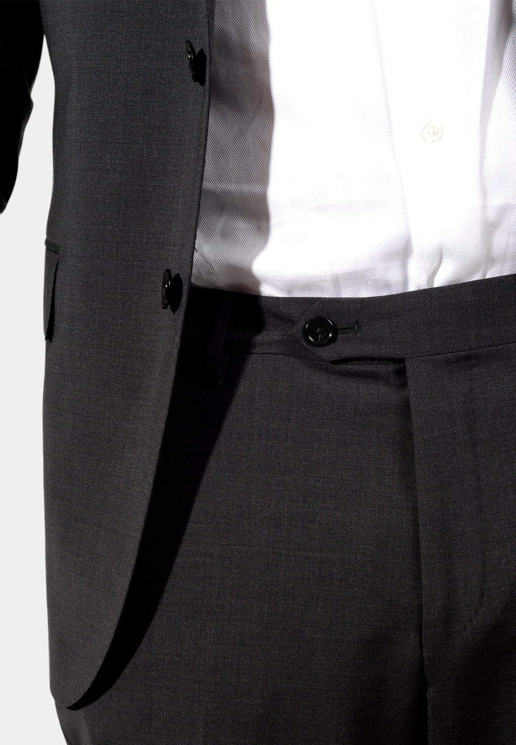 Traje de Hombre Gris Oscuro Lana C.