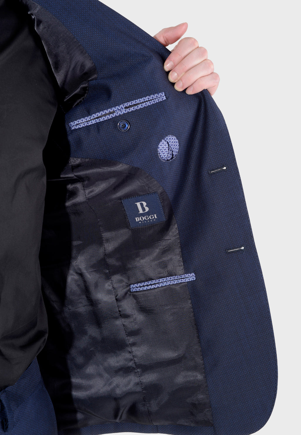 Traje de Hombre Azul Marino Lana B.