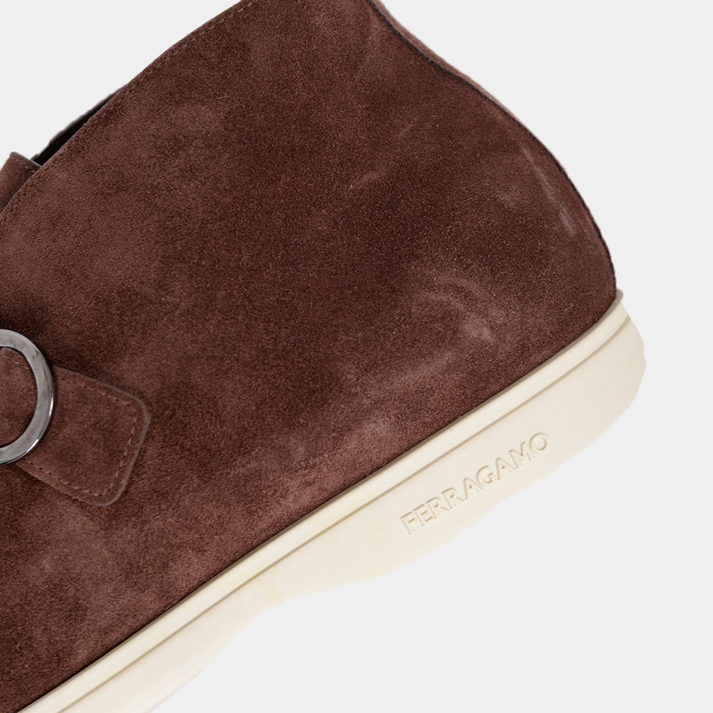 BOTAS FERRAGAMO CAFE GAMUZA (768367-DROF)