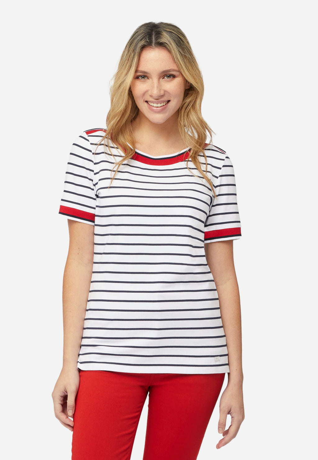 CAMISETA T-SHIRT DAMA  HARMOT&BLAINE BLANCO RYS ALGOD (I0LD98021760-100)