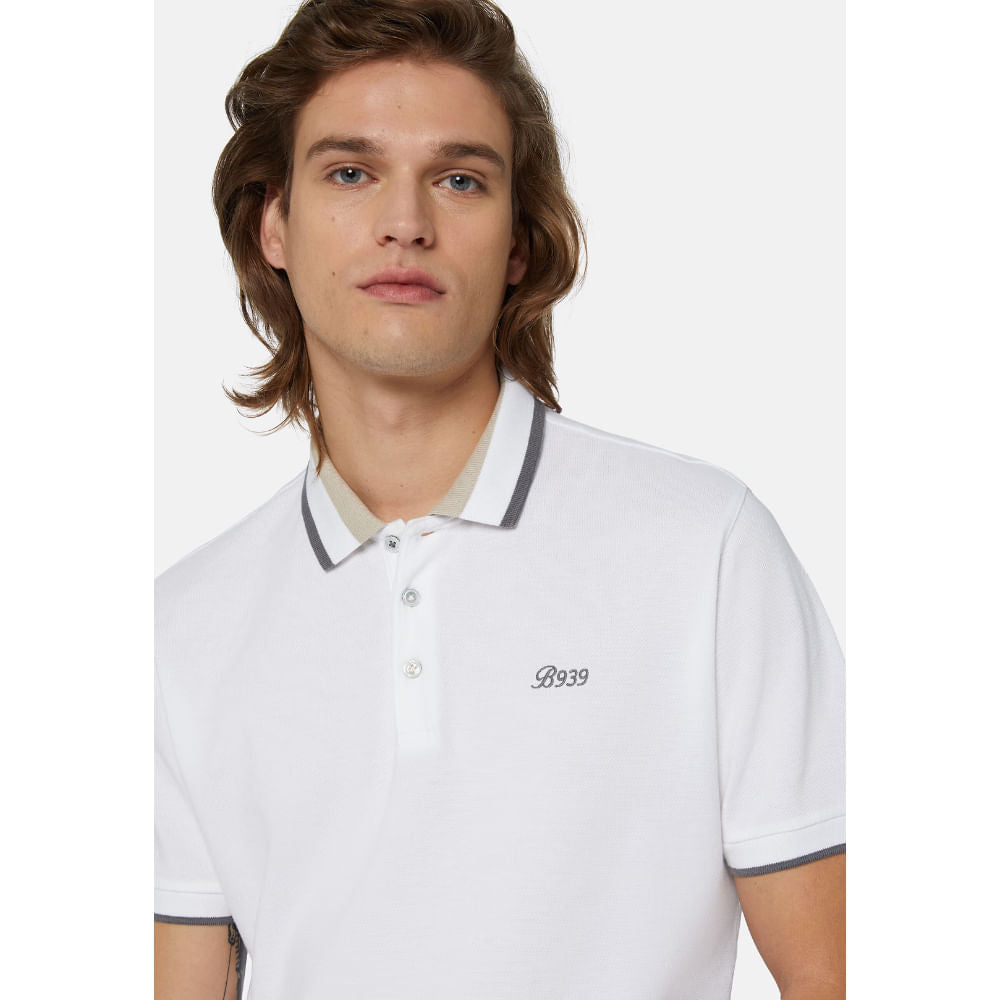 CAMISETA POLO BOGGI BLANCO ALGODON (24P003601)