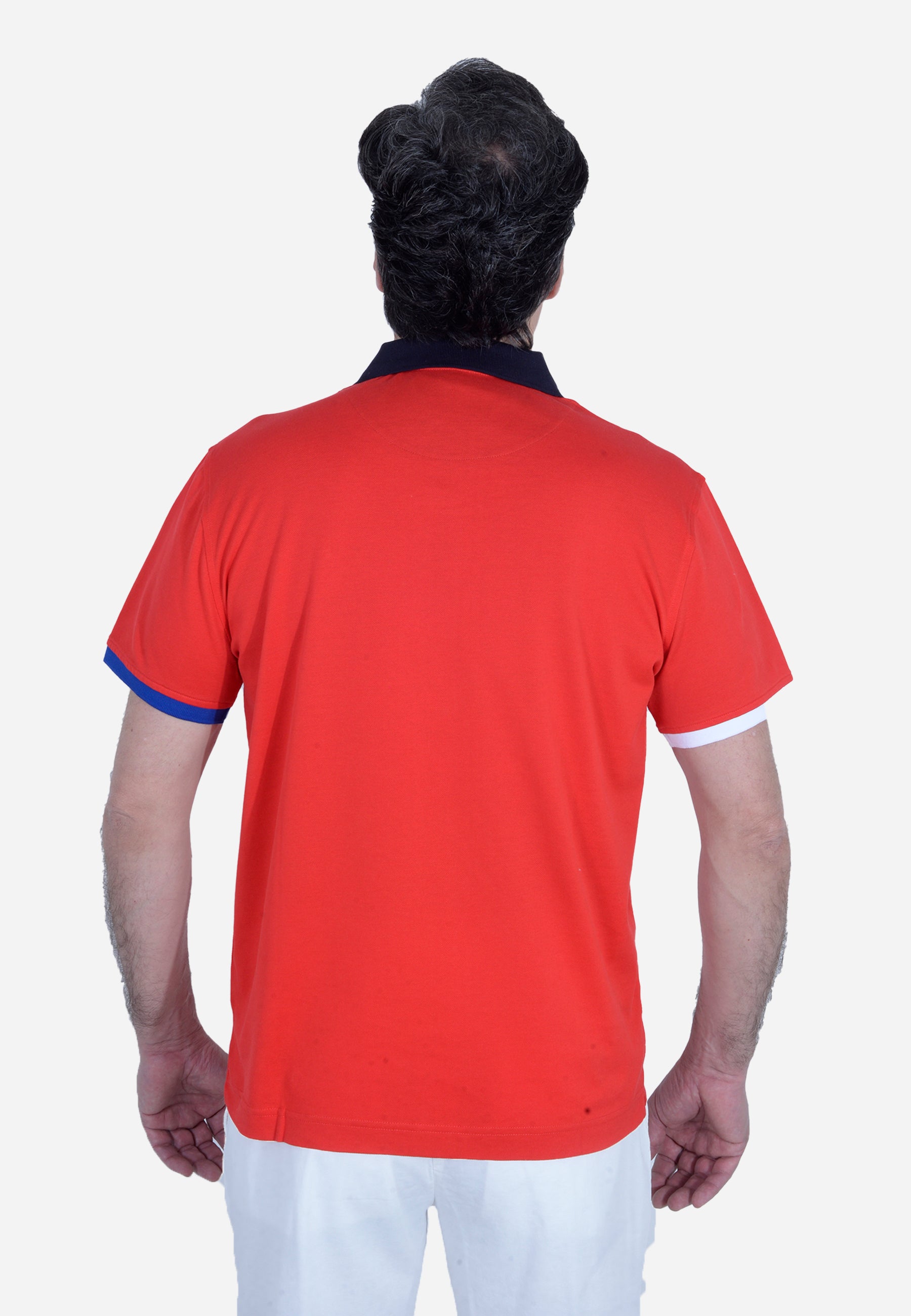 Camisa Polo Hombre Roja Con Su Logo H&B