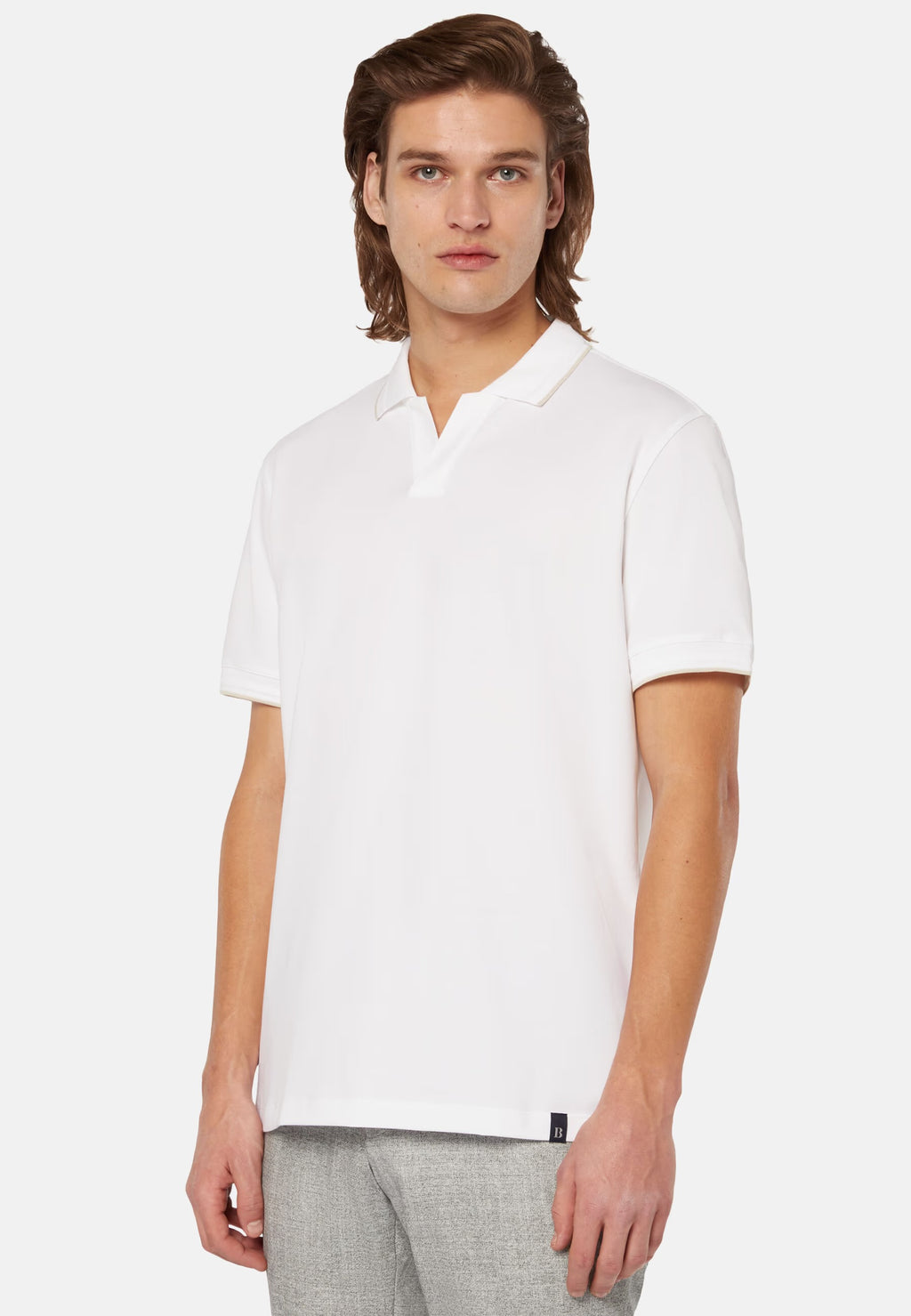 CAMISETA POLO BOGGI BLANCO ALG + POLI + ELAS (24P030701)