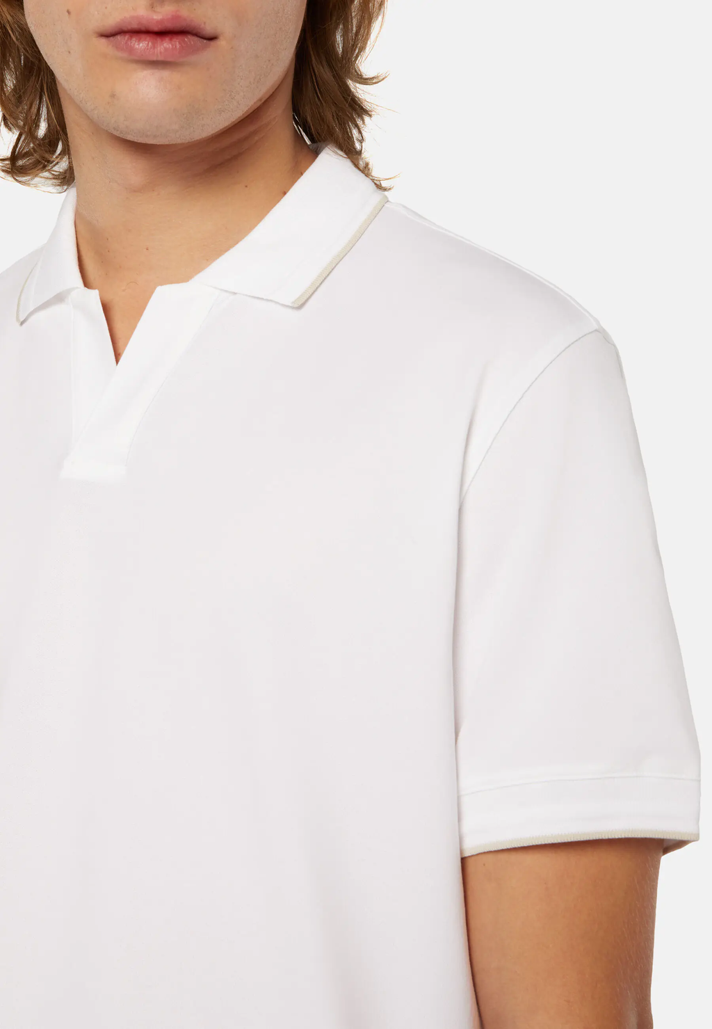 CAMISETA POLO BOGGI BLANCO ALG + POLI + ELAS (24P030701)