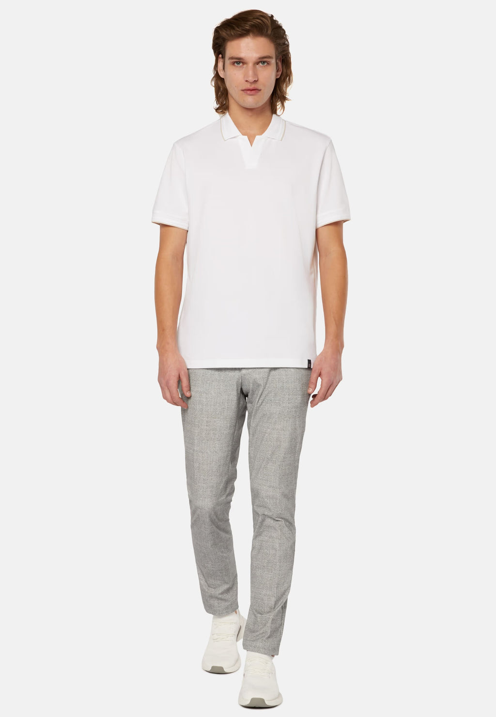 CAMISETA POLO BOGGI BLANCO ALG + POLI + ELAS (24P030701)