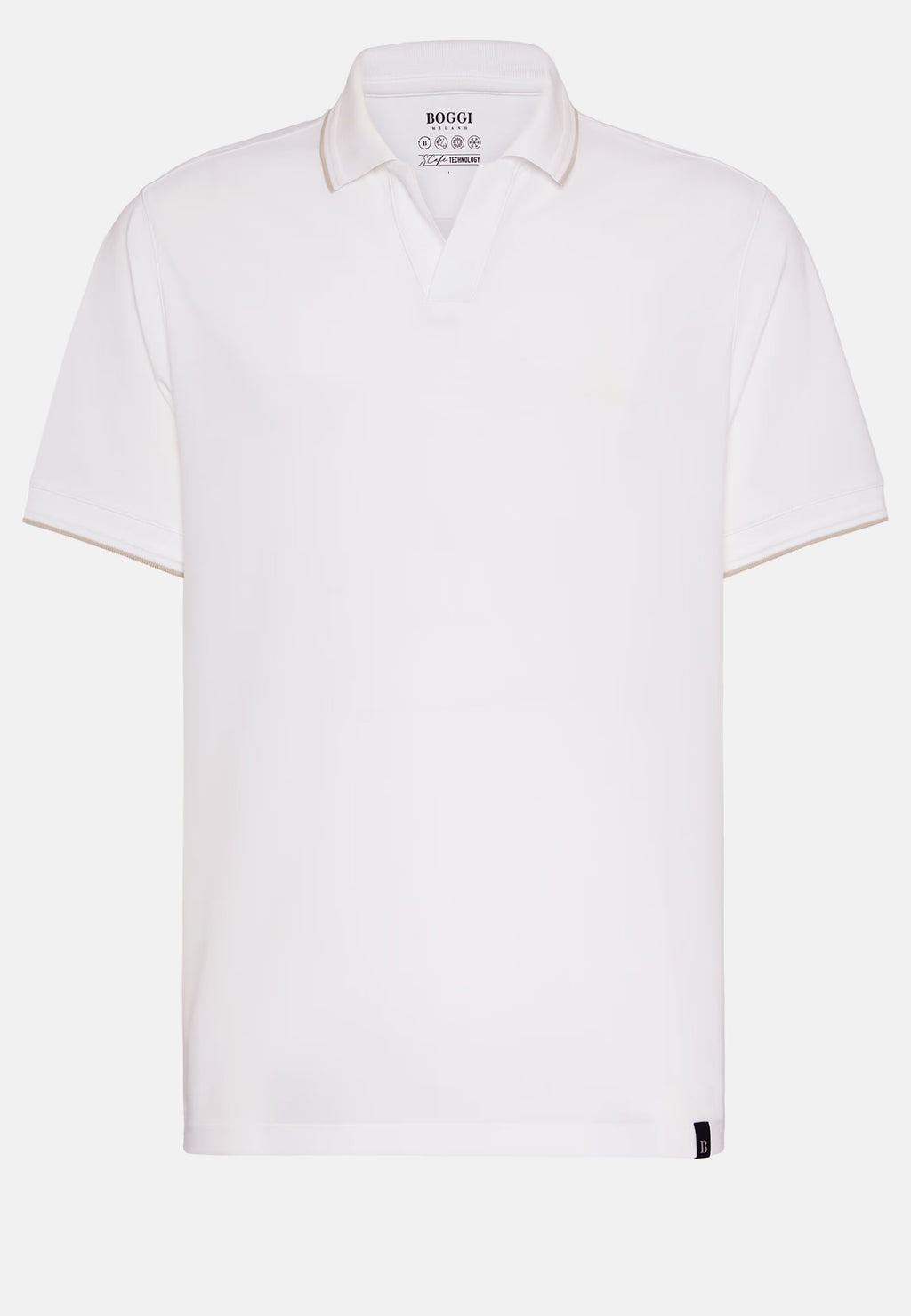 CAMISETA POLO BOGGI BLANCO ALG + POLI + ELAS (24P030701)