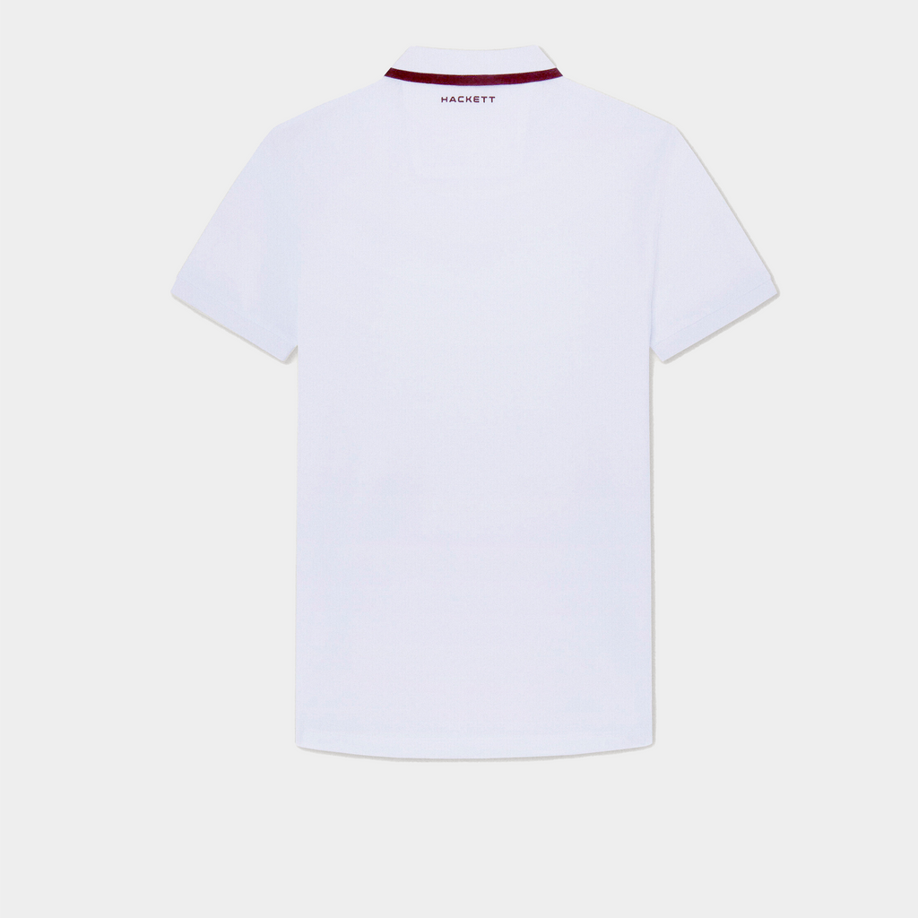 CAMISETA POLO HACKETT BLANCO 100% COTTON (HM563190)