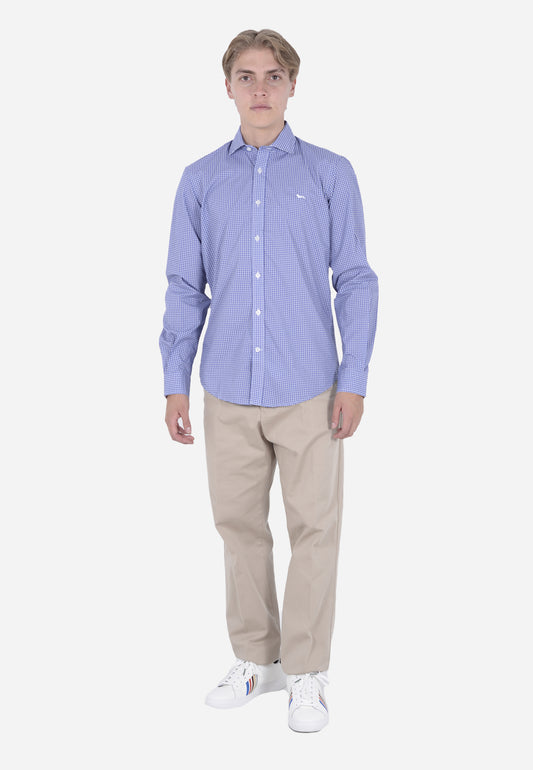 CAMISA HARMOT&BLAINE AZUL FIG ALGOD (CNL026012816I-854)