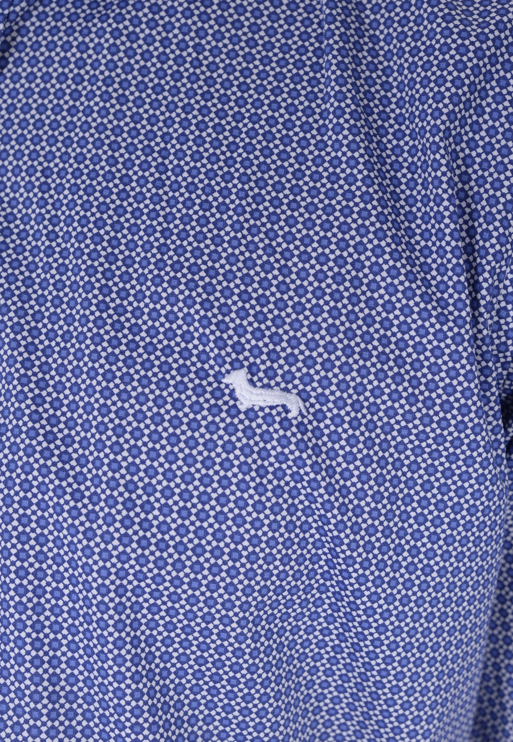 Camisa Casual Cuadros Azul y Blanco H&B