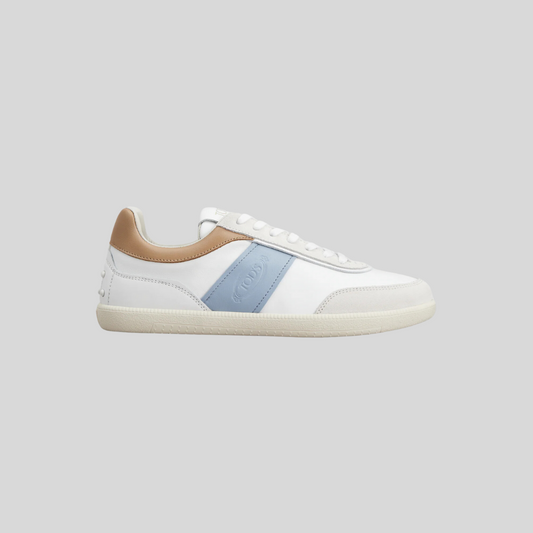 TENIS TOD'S DAMA BLANCO/ AZUL CUERO (XXW68C0DP30IRAFKYI)