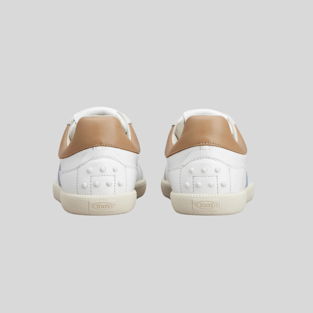 TENIS TOD'S DAMA BLANCO/ AZUL CUERO (XXW68C0DP30IRAFKYI)