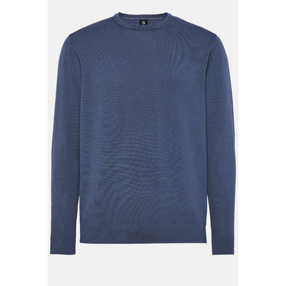 SWEAT-SHIRT BOGGI AZUL ALGODON (24P027201)