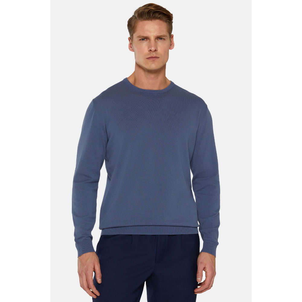 SWEAT-SHIRT BOGGI AZUL ALGODON (24P027201)