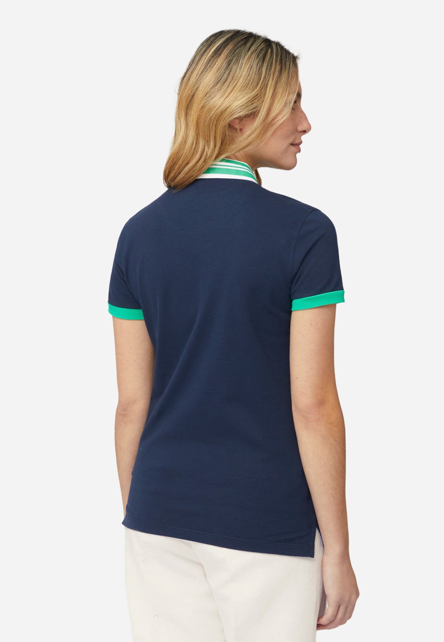 CAMISETA POLO DAMA  HARMOT&BLAINE AZUL ALGOD  (L0LDB1021727-801)