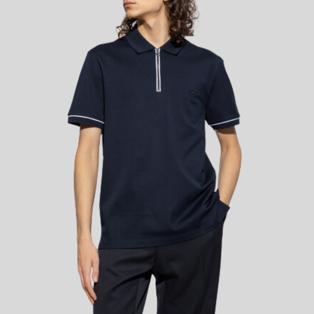 CAMISETA POLO FERRAGAMO AZUL ALGODON (707506-121820)