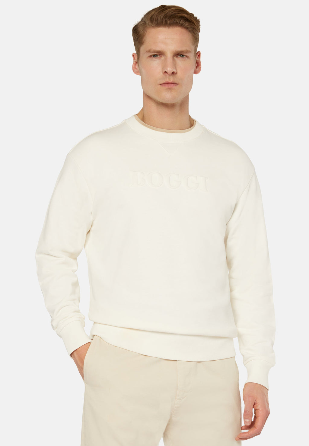 SWEAT-SHIRT BOGGI BLANCO ALGODON