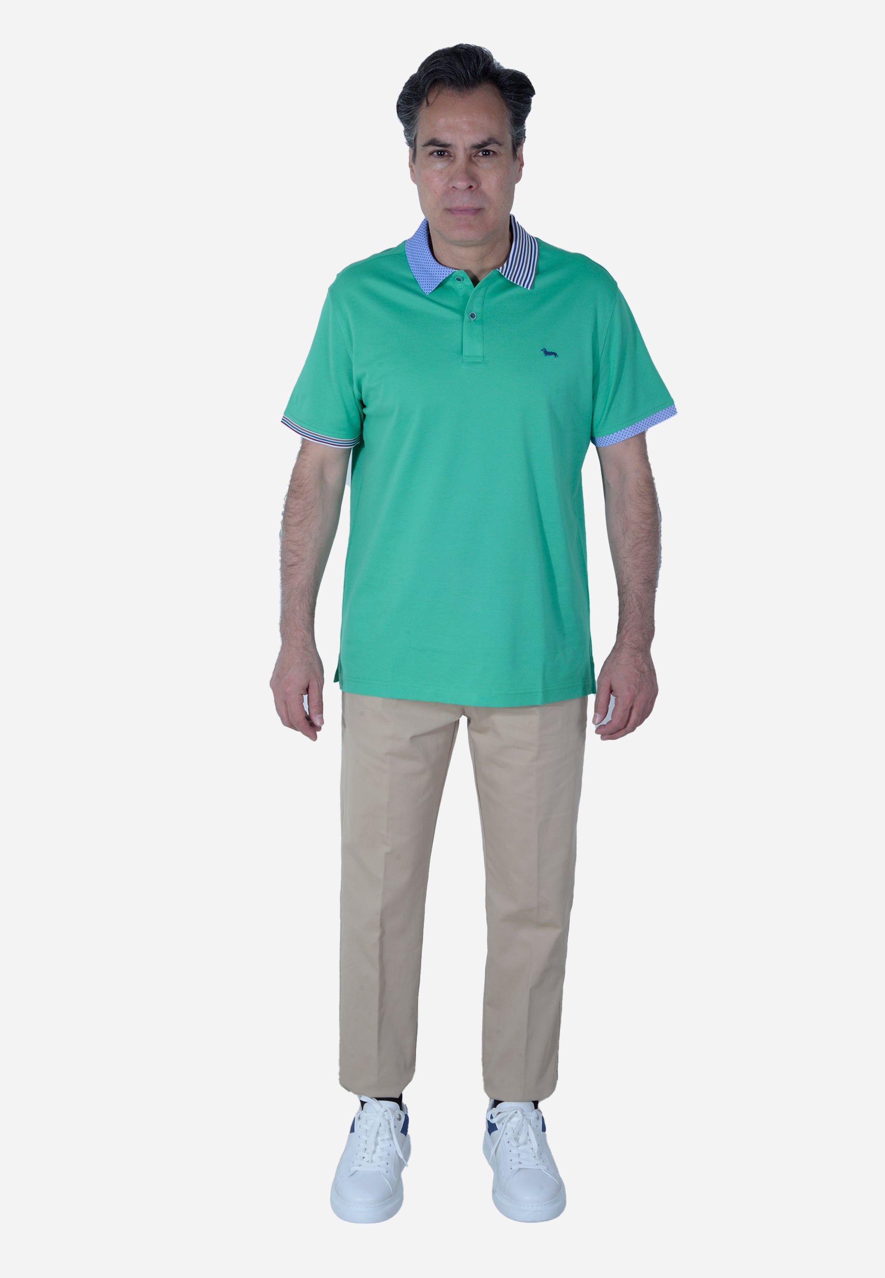 Camisa Polo Hombre Verde menta H&B