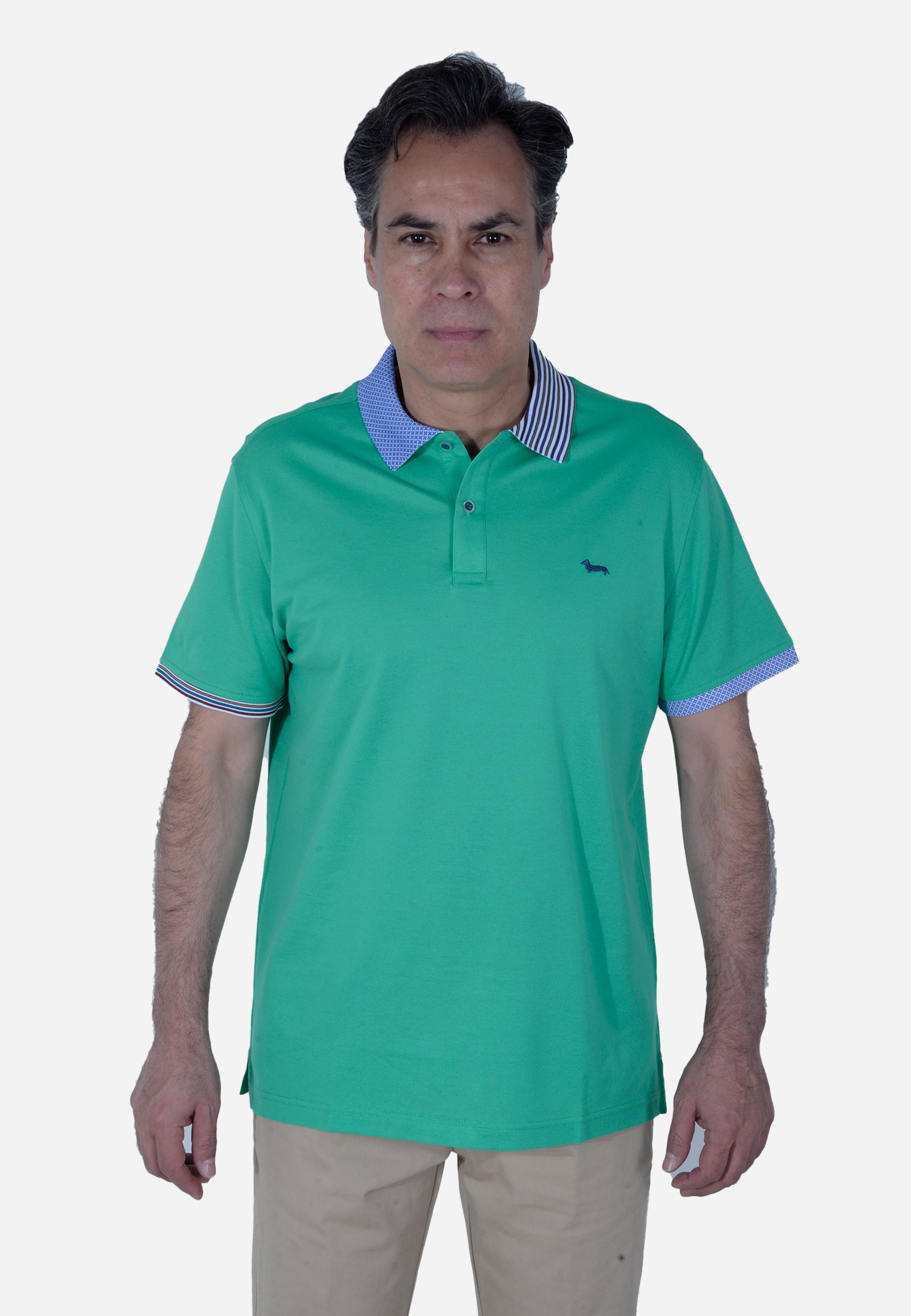 Camisa Polo Hombre Verde menta H&B