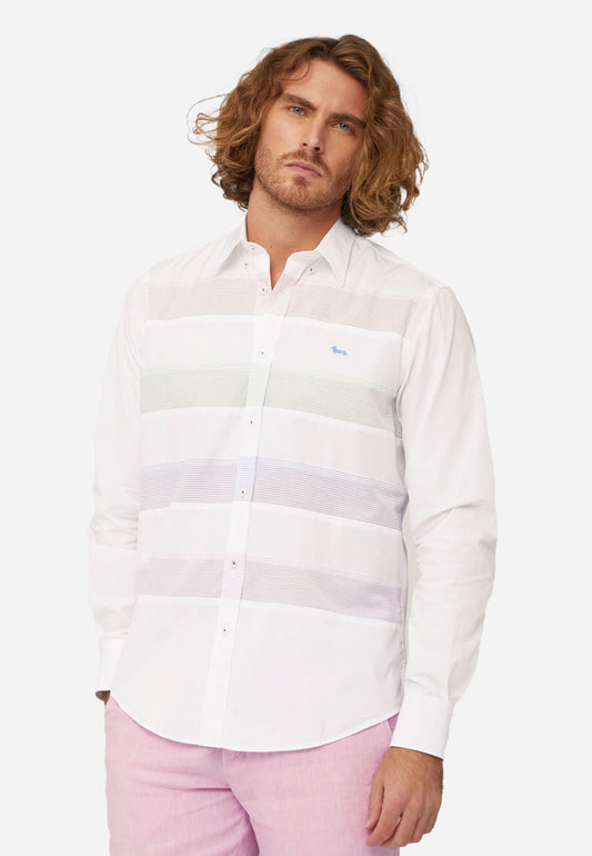 CAMISA HARMOT&BLAINE BLANCO RYS ALGOD (CRL979011759M-100)