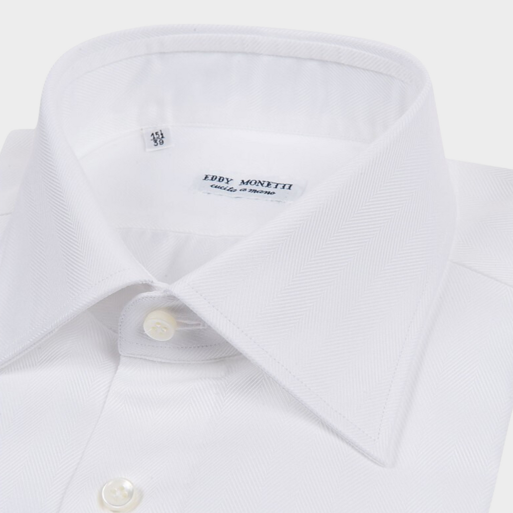 CAMISA EDDY MONETTI BLANCO ALGODON (308-1 ITALIANO)