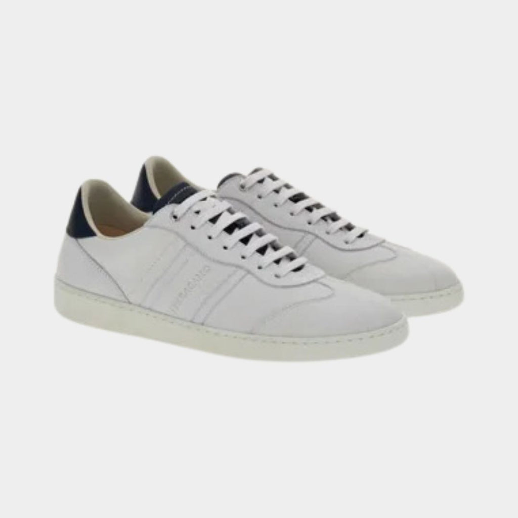 TENIS FERRAGAMO BLANCO CUERO (763468-ACHILLE 1)