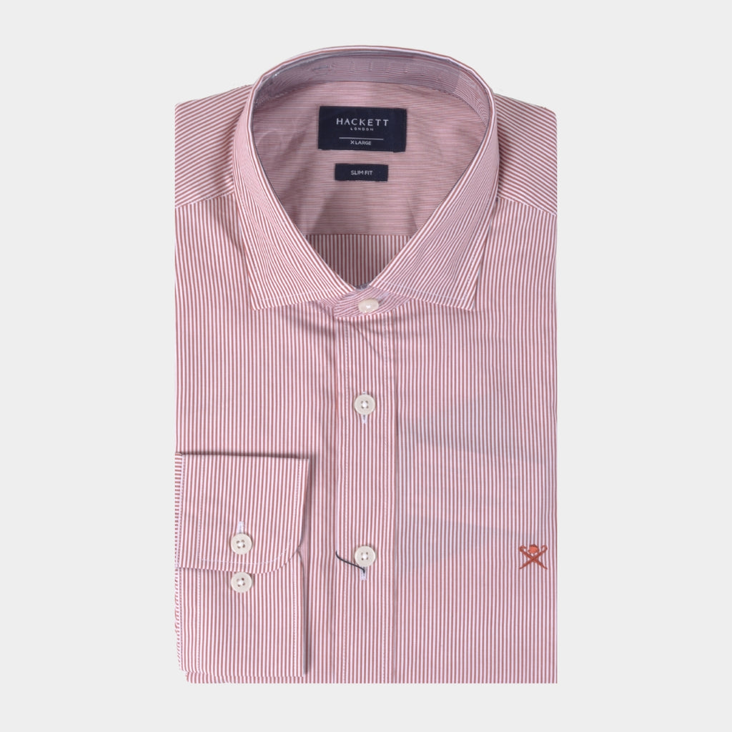 CAMISA HACKETT ROJO  RYS 100% COTTON