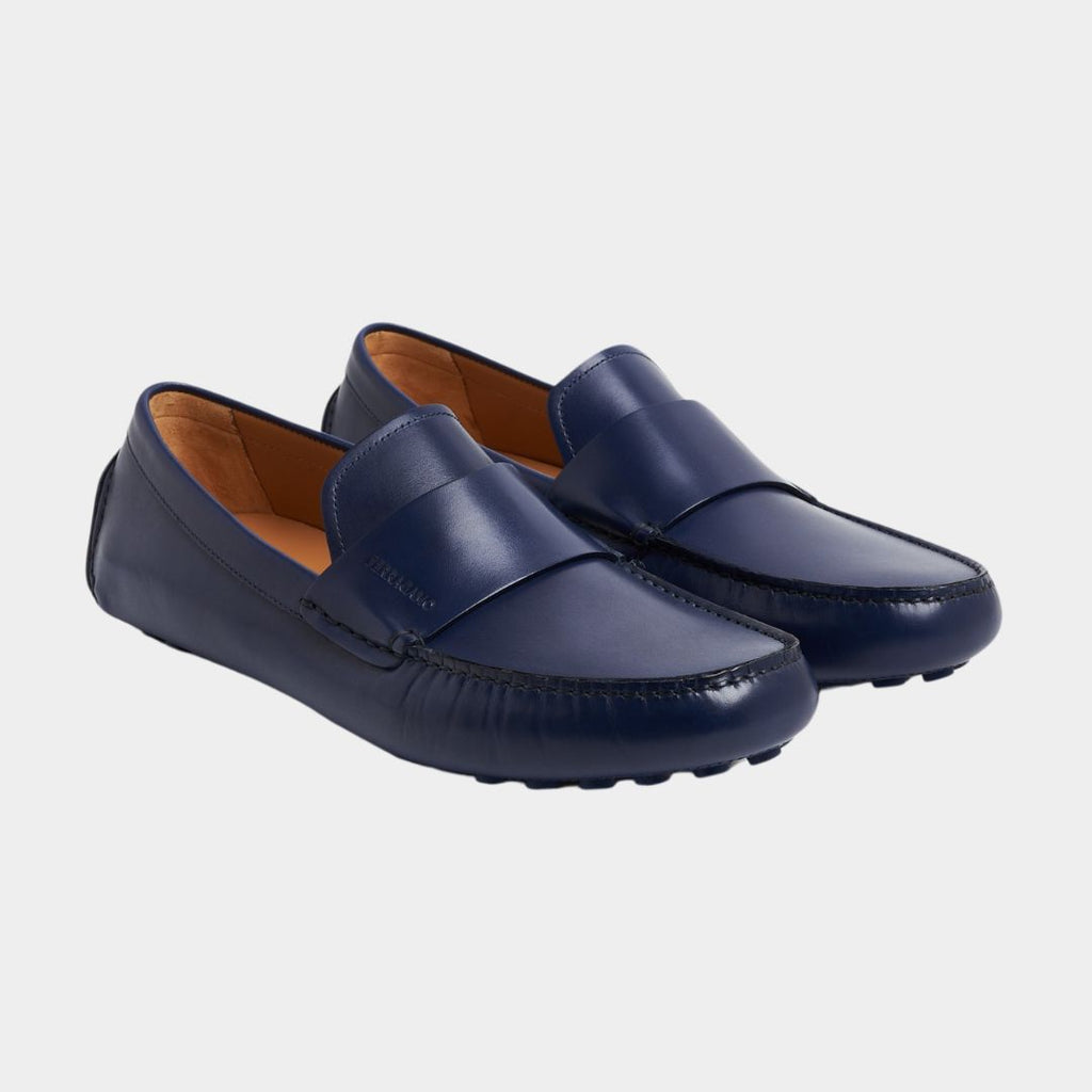 ZAPATO FERRAGAMO AZUL CUERO (761395-GIULITO)