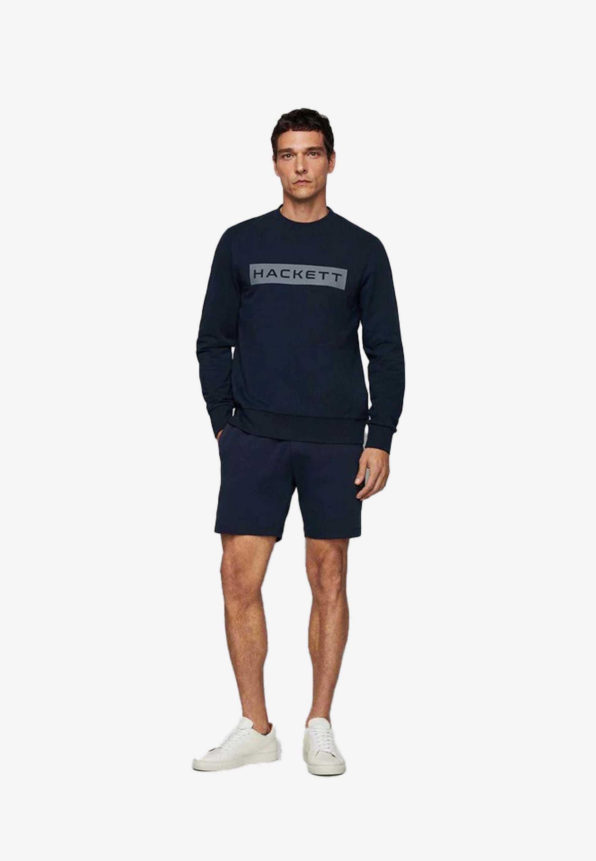 SWEAT-SHIRT HACKETT LONDON AZUL GRIS ALG + ELAS (HM581166-5CY)