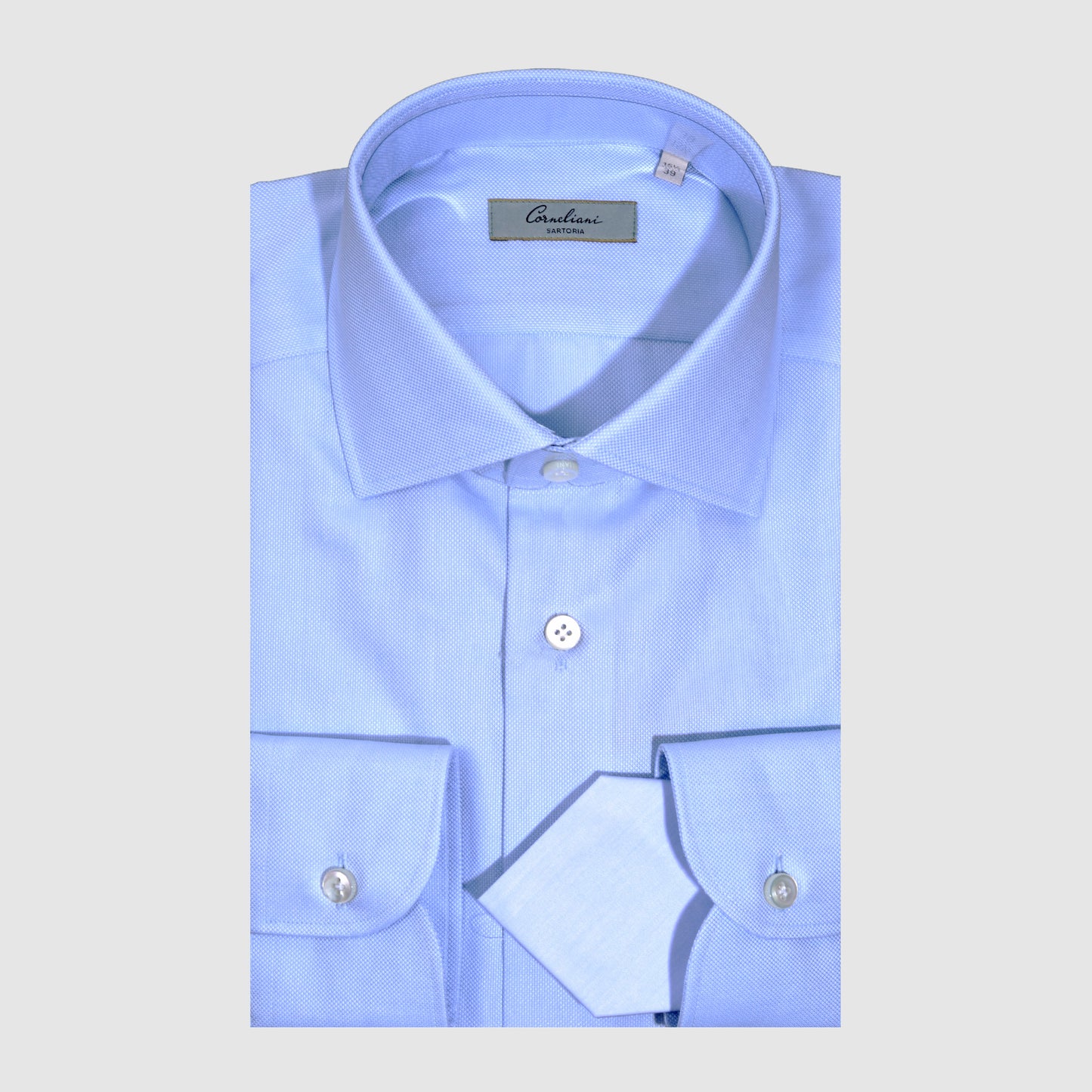 CAMISA CORNELIANI AZUL ALGODON (92P600-3811700-009)