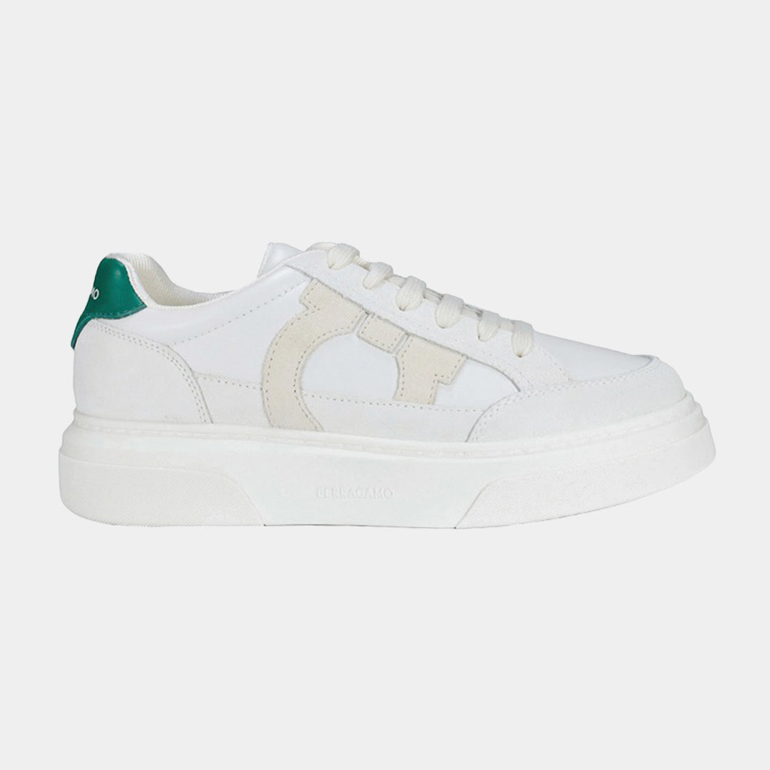 TENIS FERRAGAMO BLANCO CUERO (769881-CASSINA GA)