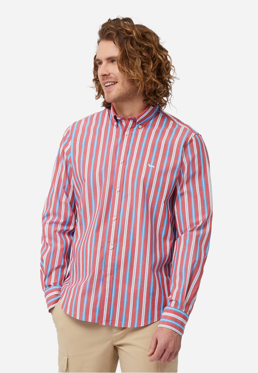 CAMISA HARMOT&BLAINE ROJO  RYS ALGOD (CRL011012825M-510)