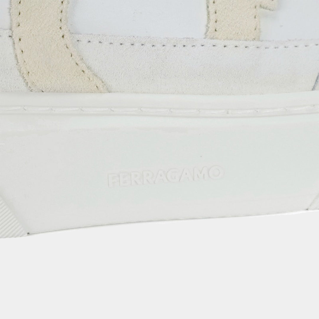 TENIS FERRAGAMO BLANCO CUERO (769881-CASSINA GA)