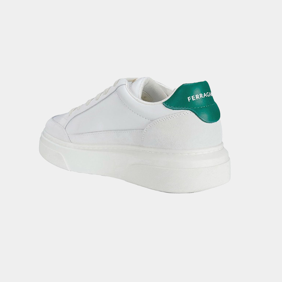 TENIS FERRAGAMO BLANCO CUERO (769881-CASSINA GA)